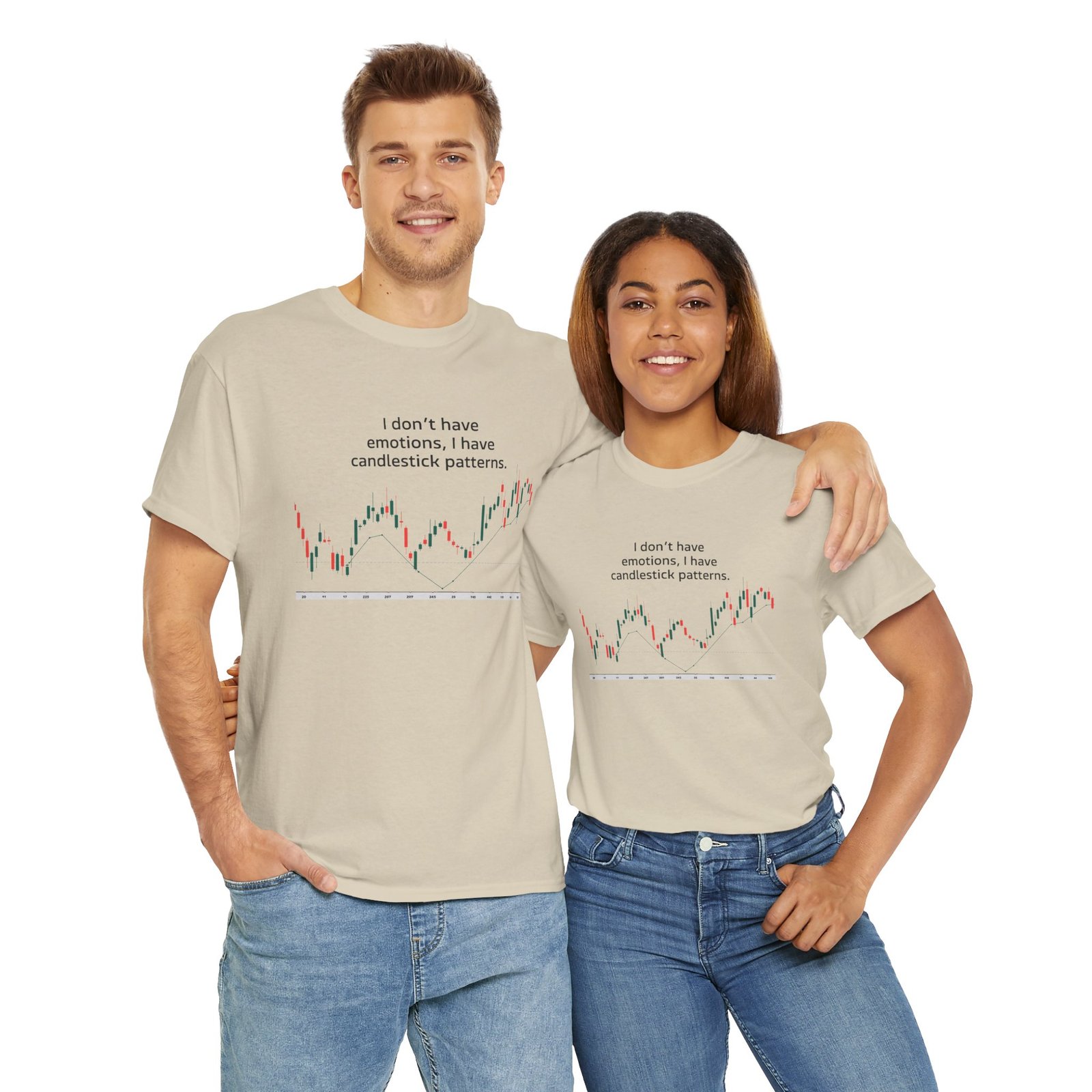 "I Don’t Have Emotions, I Have Candlestick Patterns" Trader T-Shirt | Trading T-Shirt - Image 23