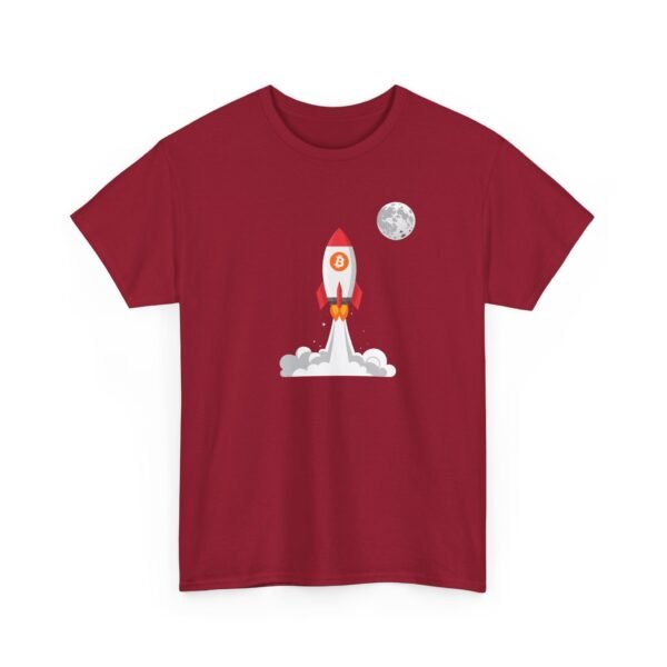 Bitcoin Rocket to the Moon T-Shirt | Crypto Lifestyle Apparel | Space Exploration Design - Image 73