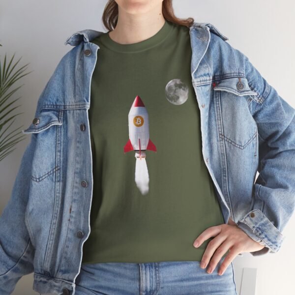 Bitcoin Rocket to the Moon T-Shirt | Cryptocurrency T-Shirt - Image 34