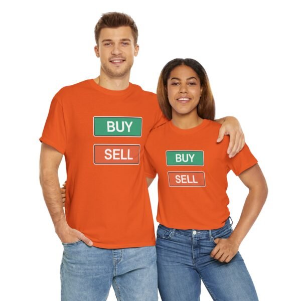 Buy Sell Trading Buttons T-Shirt | Minimalist Trader T-Shirt - Image 29