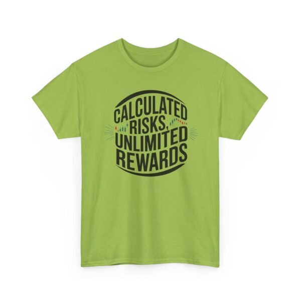Calculated Risks Unlimited Rewards T-Shirt | Unisex Trading Tee | Candlestick Chart Graphic - Image 39