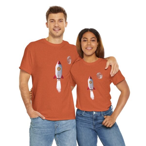 Bitcoin Rocket to the Moon T-Shirt | Cryptocurrency T-Shirt - Image 17