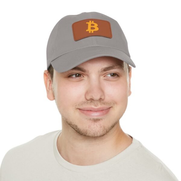 Bitcoin Faux Leather Patch Dad Hat | Cryptocurrency Cap - Image 40