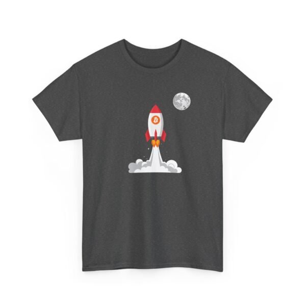 Bitcoin Rocket to the Moon T-Shirt | Crypto Lifestyle Apparel | Space Exploration Design - Image 43
