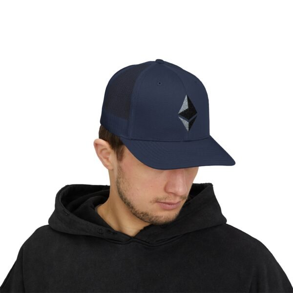Ethereum (ETH) Trucker Cap | Snapback Mesh Hat | Crypto Logo Embroidery - Image 39