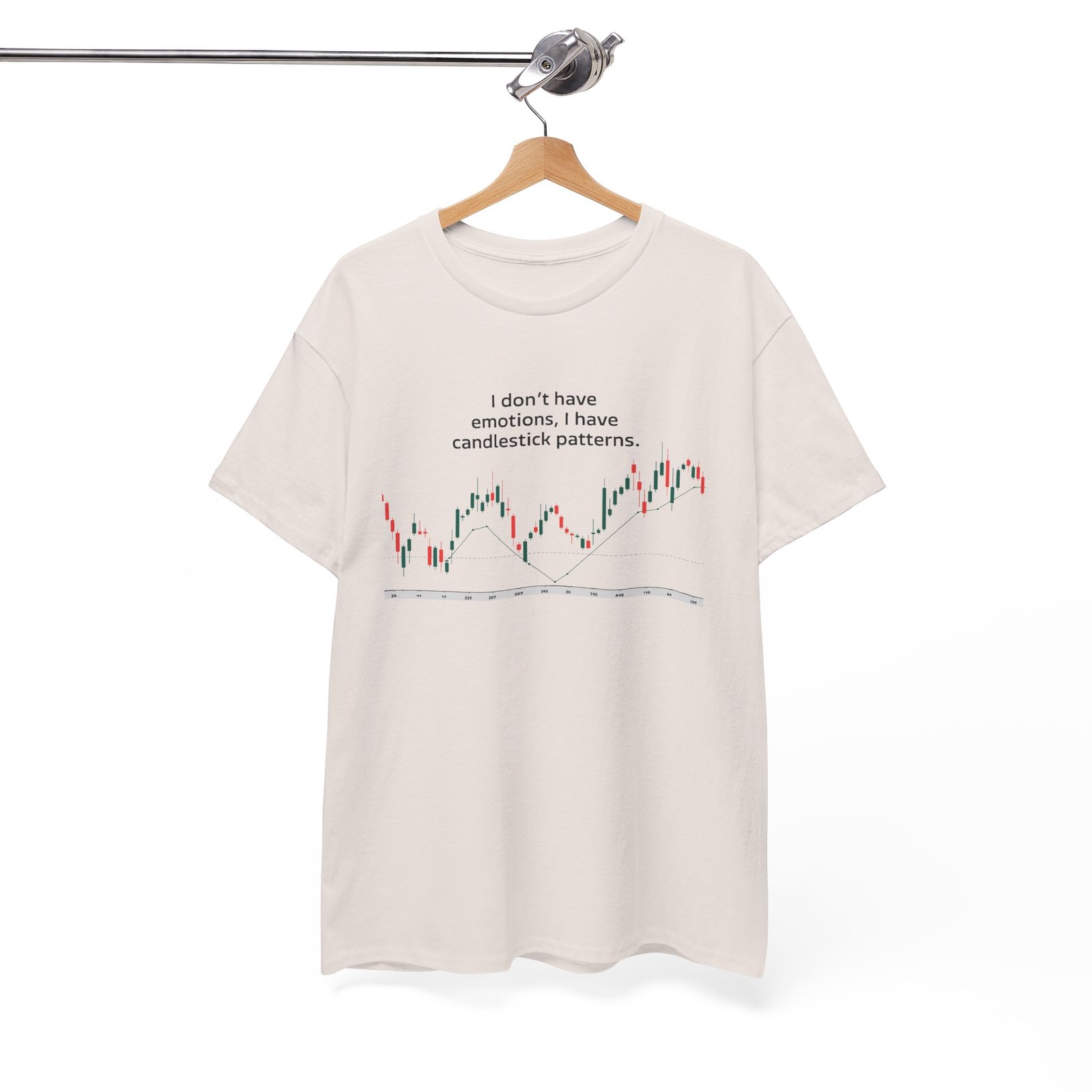 "I Don’t Have Emotions, I Have Candlestick Patterns" Trader T-Shirt | Trading T-Shirt - Image 33