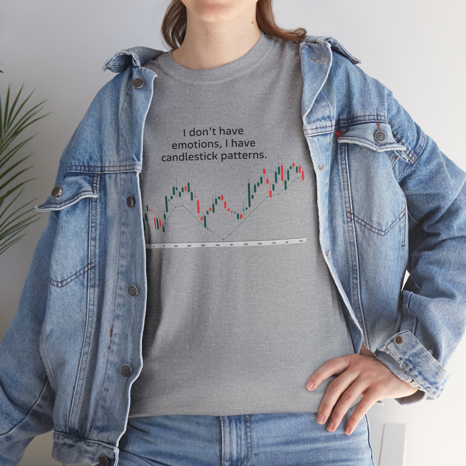 "I Don’t Have Emotions, I Have Candlestick Patterns" Trader T-Shirt | Trading T-Shirt - Image 28