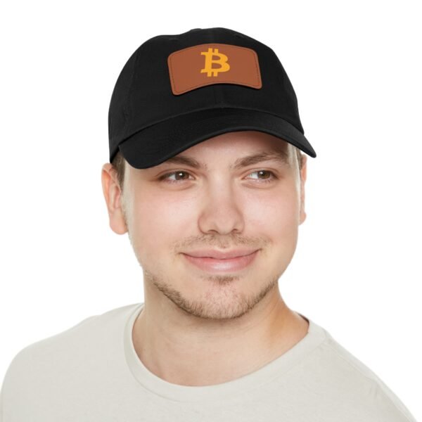 Bitcoin Faux Leather Patch Dad Hat | Cryptocurrency Cap - Image 20