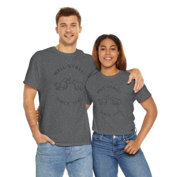 "Wall Street Bull & Bear - Since 1792" | Minimalist Trader T-Shirt Trading T-Shirt - Image 59