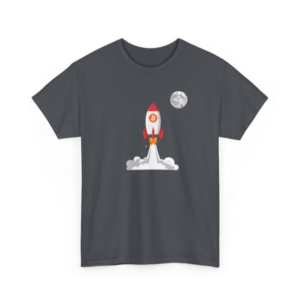 Bitcoin Rocket to the Moon T-Shirt | Crypto Lifestyle Apparel | Space Exploration Design - Image 55