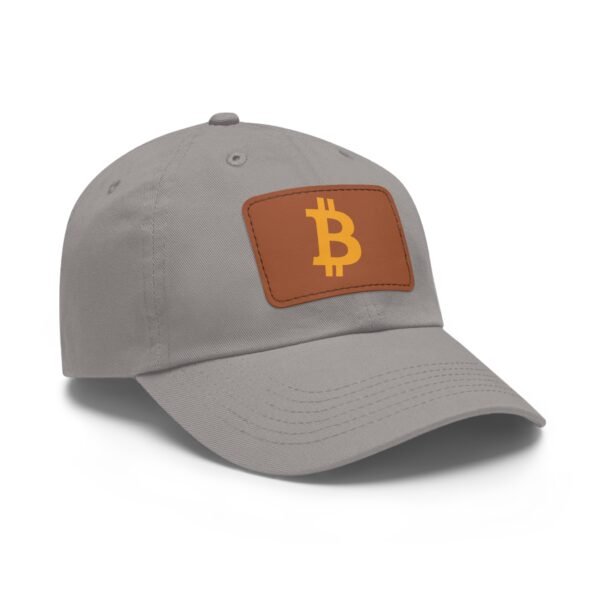 Bitcoin Faux Leather Patch Dad Hat | Cryptocurrency Cap - Image 37