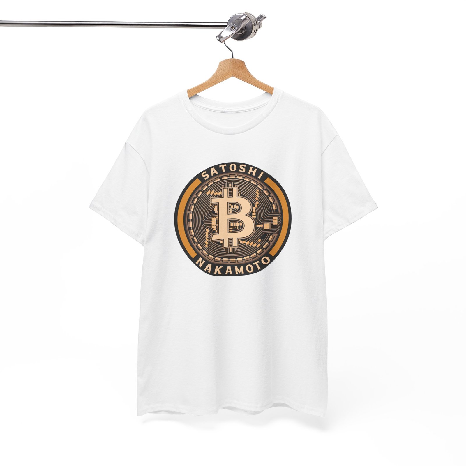 Satoshi Nakamoto Bitcoin T-Shirt | Crypto Pioneer Apparel | Blockchain Legacy Design - Image 9