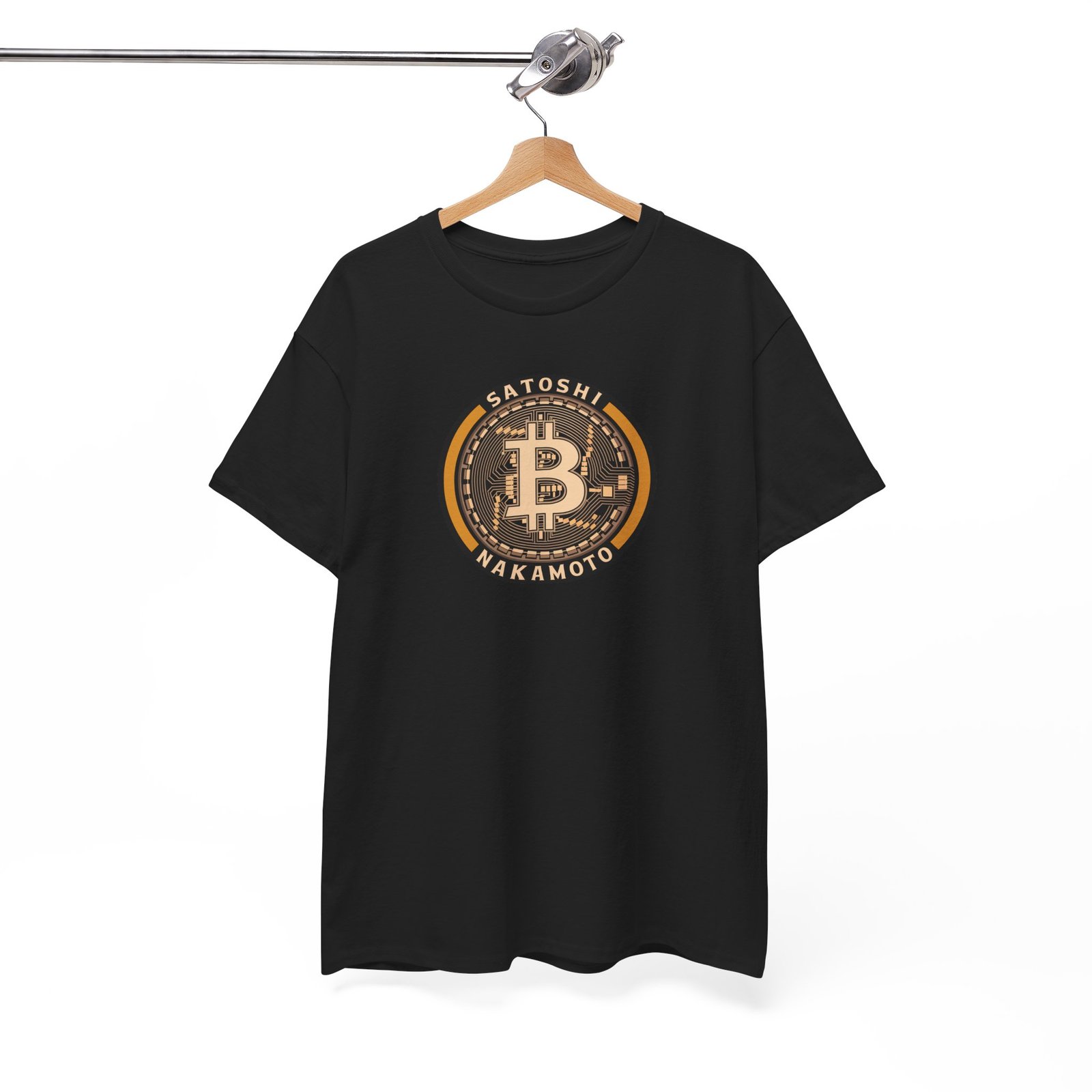 Satoshi Nakamoto Bitcoin T-Shirt | Crypto Pioneer Apparel | Blockchain Legacy Design - Image 3