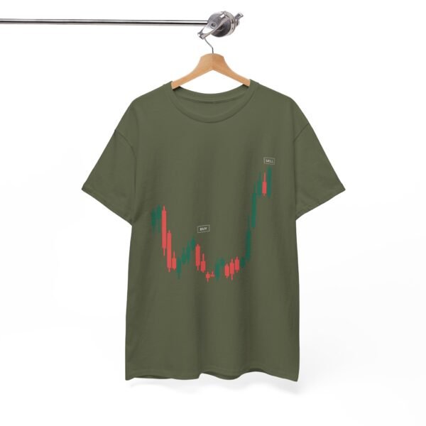Buy Low Sell High T-Shirt | Unisex Trading Tee | Candlestick Chart Design - Image 15